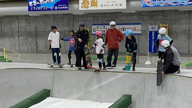 こいっしゃ村上 Welcome 南魚沼スケートボーダーの旅の様子②